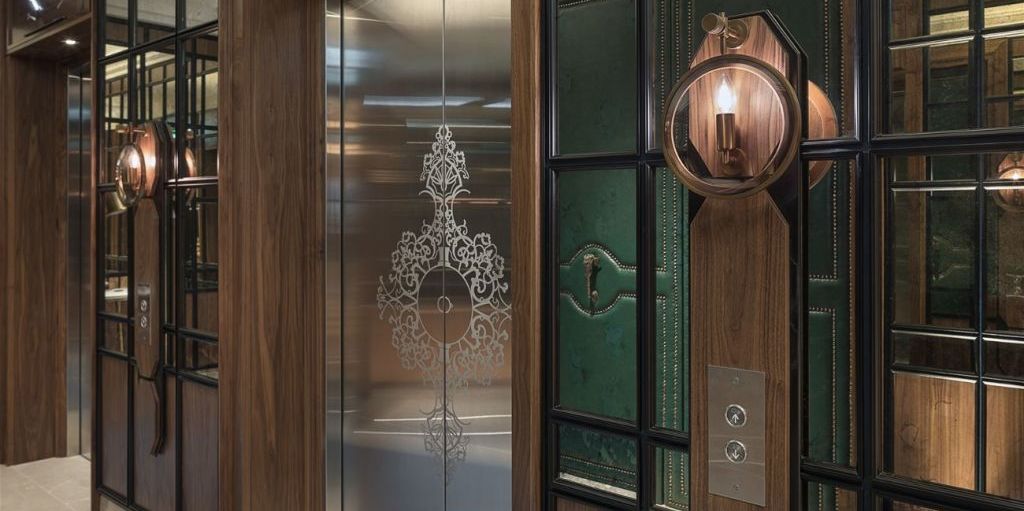 Lift / Elevator Doors provided to The Great Scotland Yard Hotel, Etched by Etch Tech